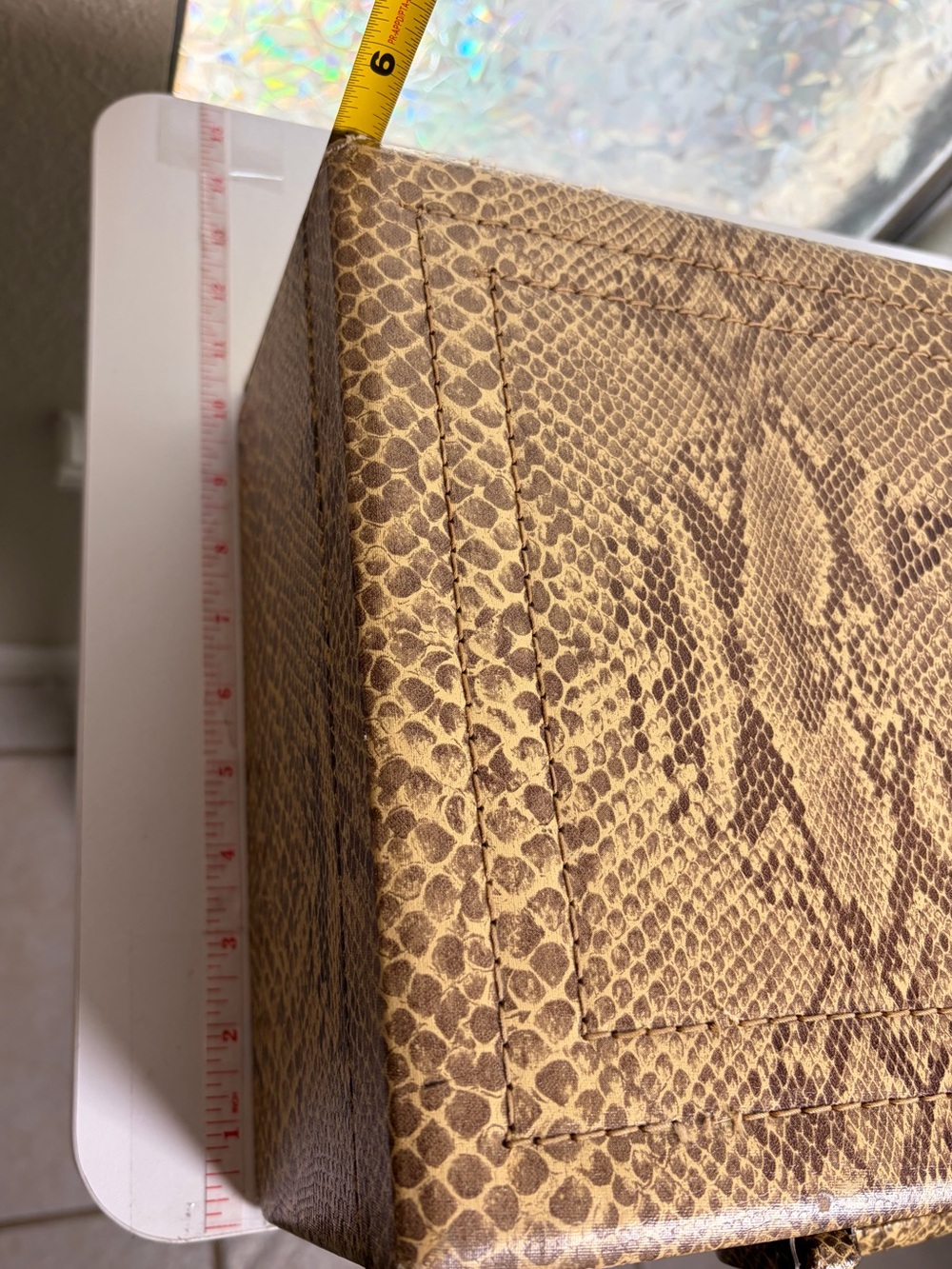 Vintage Toiletries Shortrip Case Snakeskin 🐍 - Picture 4 of 13